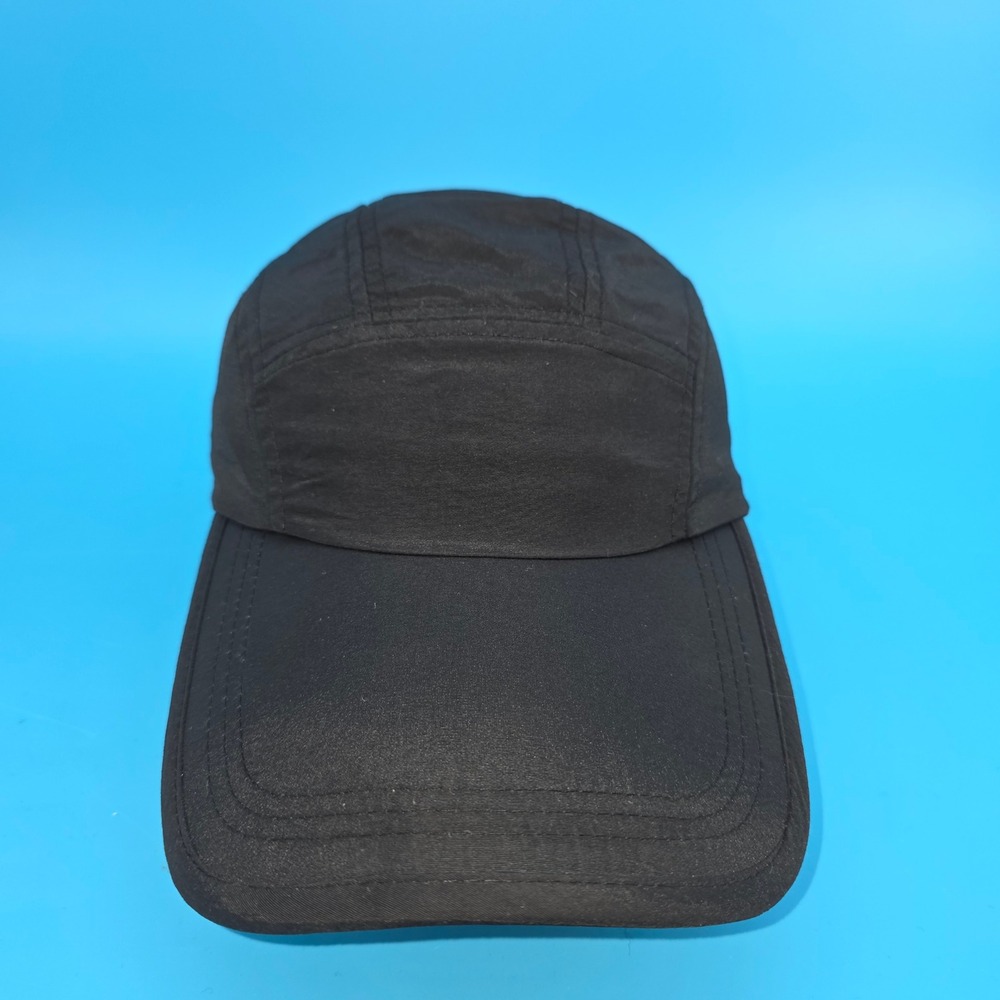 Reel Legends Mens Black 5 Panel Performance Fishing Hat‎ Marlin Graphic